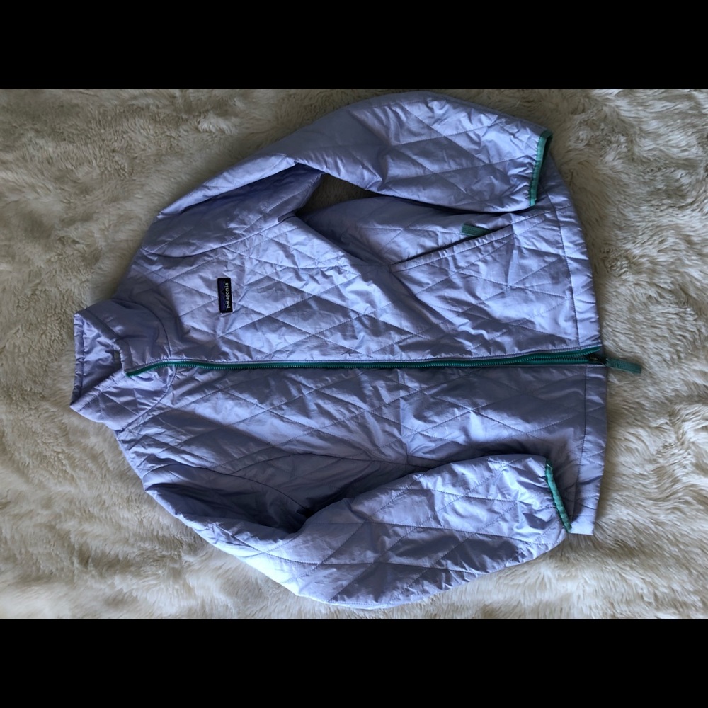 kids light purple Patagonia jacket